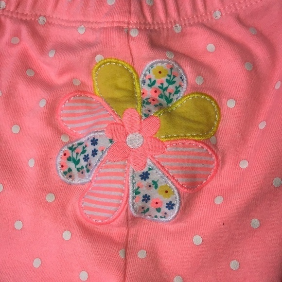 Carters Two Piece‎ Floral Mouse Polka Dot Print Onesie & Pant Outfit - Picture 3 of 6